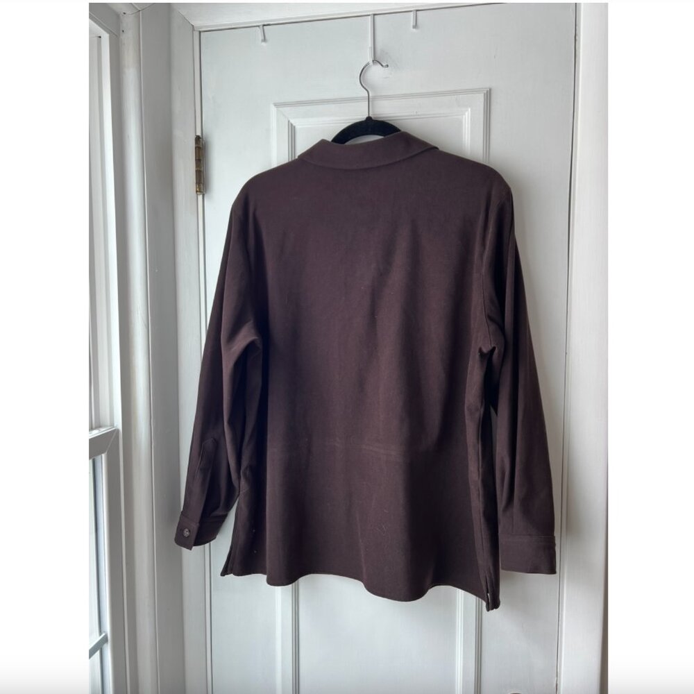Talbots women's brown button down - Picture 5 of 6